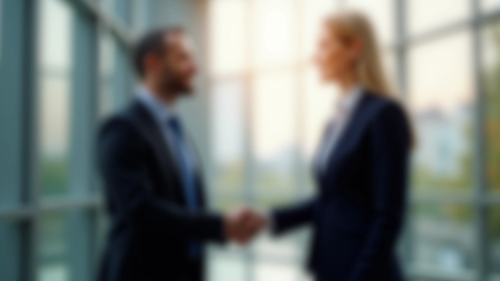 Business professionals in conversation